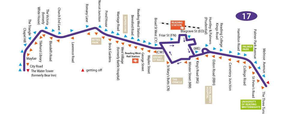 Bus 17 Route Map Tr Live - Bus Service 17
